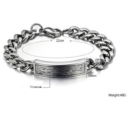 Om Te Genieten Van Een Hoge Reputatie In Binnen- En Buitenland: Heren Titanium Armband