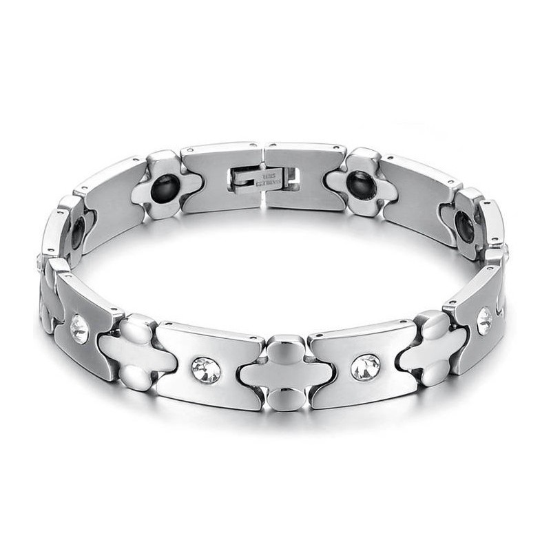 Superieure Kwaliteit Titanium Gezondheidsarmband Met Diamant