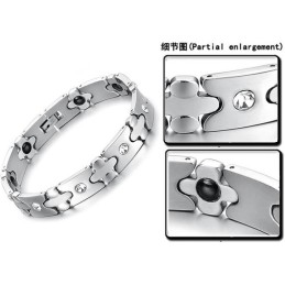 Superieure Kwaliteit Titanium Gezondheidsarmband Met Diamant