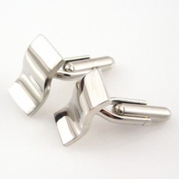 Manchetknopen Met Titanium En Sigmoïde Curve