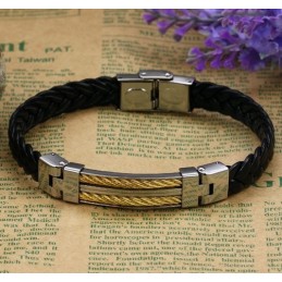 Herenarmband Van Titanium Leer Van Uitstekende Kwaliteit