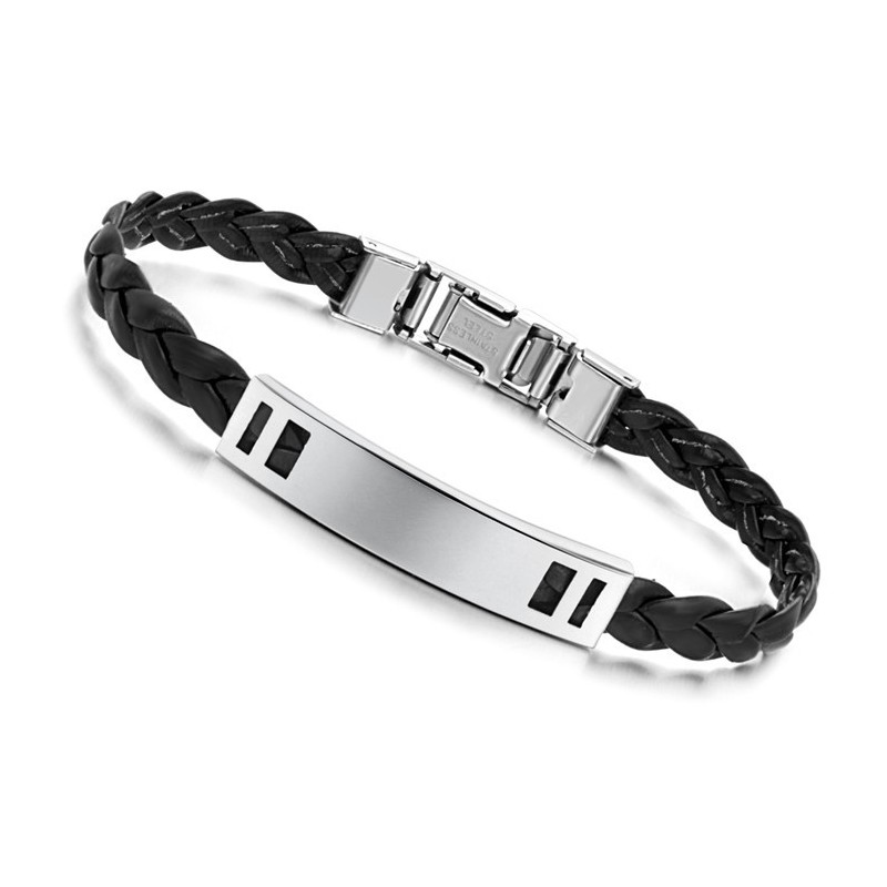 Gebruiksvriendelijke Vrouwelijke Titanium Leren Armband Gebruiksvriendelijke Vrouwelijke Titanium Leren Armband