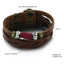 Bekend Om Zijn Hoogwaardige Titanium Leren Armband