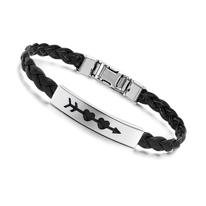 Stabiele Kwaliteit Vrouwelijke Sweetheart Titanium Leren Armband Stabiele Kwaliteit Vrouwelijke Sweetheart Titanium Leren Armband