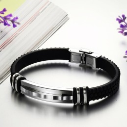 Uitstekende Kwaliteit Beknopte Titanium Siliconen Armband