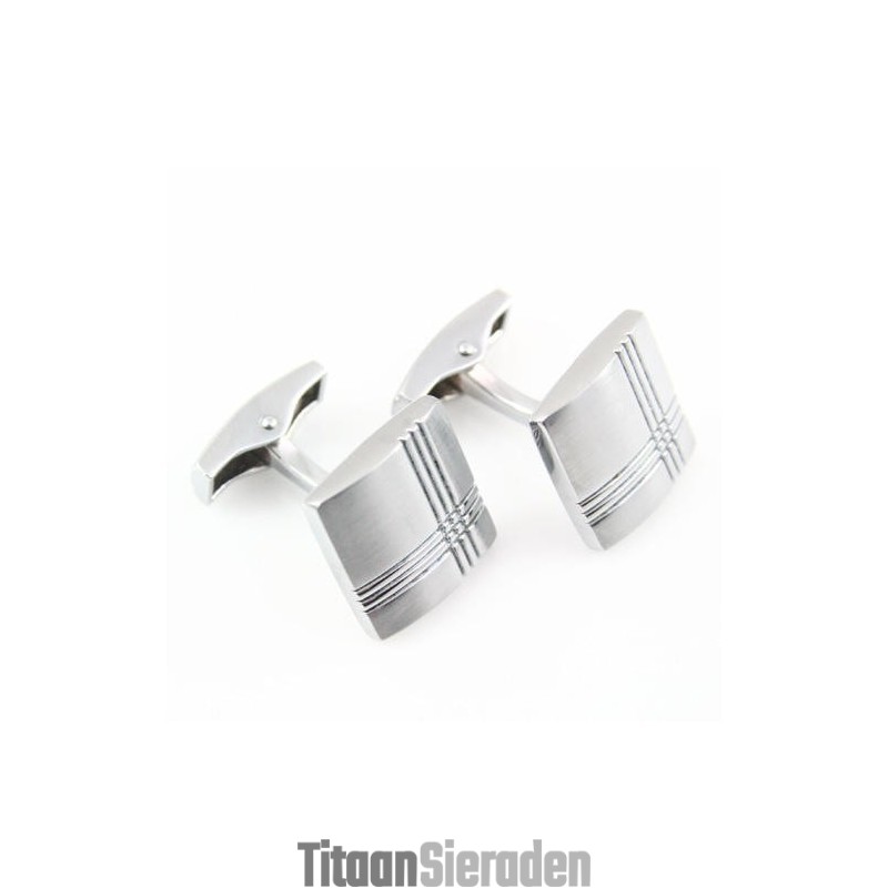 Mode Titanium Kruisdraad Manchetknopen