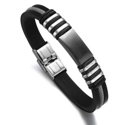 Superieure Kwaliteit Mannelijke Titanium Siliconen Armband