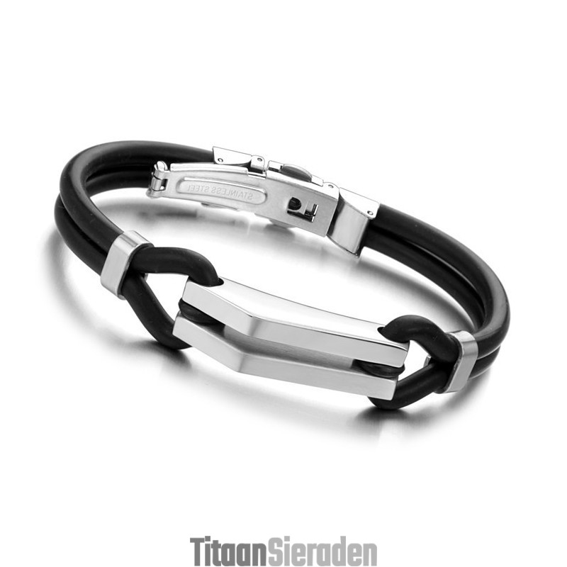 De Koningin Van De Hoogwaardige Titanium Siliconen Armband