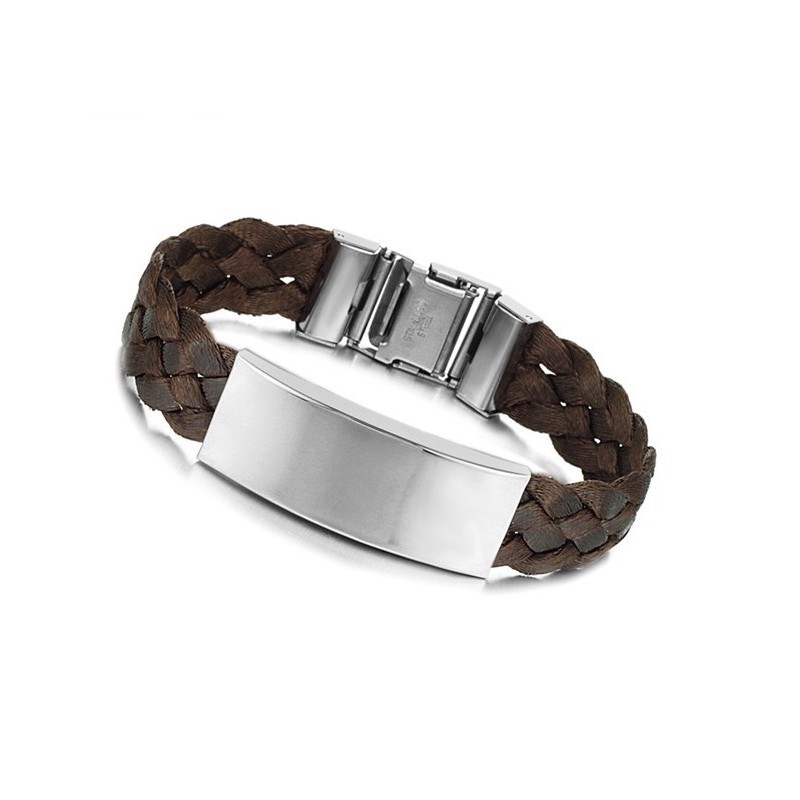 De Koningin Van De Kwaliteit: Bruine Titanium Armband De Koningin Van De Kwaliteit: Bruine Titanium Armband