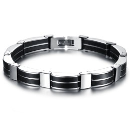 Betrouwbare Reputatie Mannelijke Beknopte Titanium Siliconen Armband