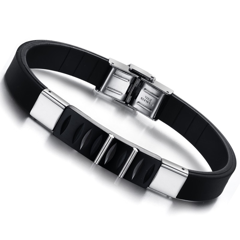 Bekend Om Zijn Hoogwaardige Titanium Siliconen Armband Bekend Om Zijn Hoogwaardige Titanium Siliconen Armband