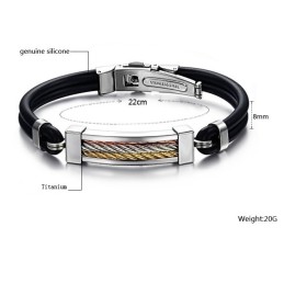 Gebruiksvriendelijke Titanium Siliconen Armband