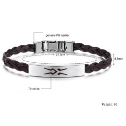 Kwaliteit En Kwantiteit Gegarandeerde Vrouwelijke Titanium Pu-Bangle