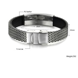 Wereldwijd Bekende Scorpion Titanium Leren Armband
