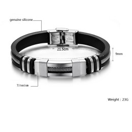De Koningin Van De Hoogwaardige Titanium Siliconen Armband