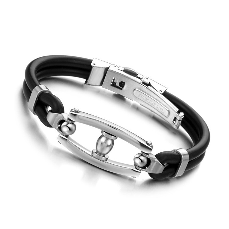 Breed Scala Aan Titanium Siliconen Armbanden Breed Scala Aan Titanium Siliconen Armbanden