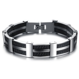 Wereldwijd Bekende Mannelijke Titanium Siliconen Armband