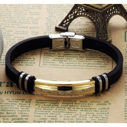 Breed Scala Aan Titanium Siliconen Armbanden