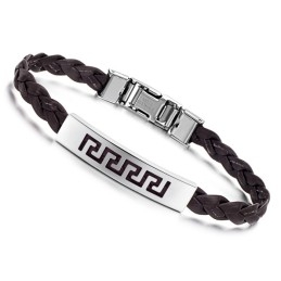 De Koning Van De Hoeveelheid Vrouwelijke Titanium Leren Armband