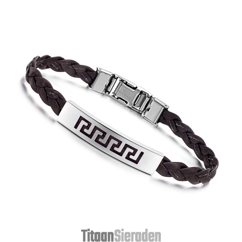 De Koning Van De Hoeveelheid Vrouwelijke Titanium Leren Armband De Koning Van De Hoeveelheid Vrouwelijke Titanium Leren Armband