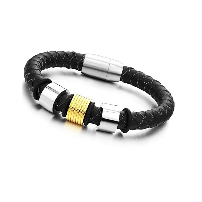 Stabiele Kwaliteit Vrouwelijke Titanium Leren Armband Stabiele Kwaliteit Vrouwelijke Titanium Leren Armband