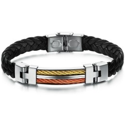 Kwaliteit En Kwantiteit Gegarandeerde Titanium Leren Armband