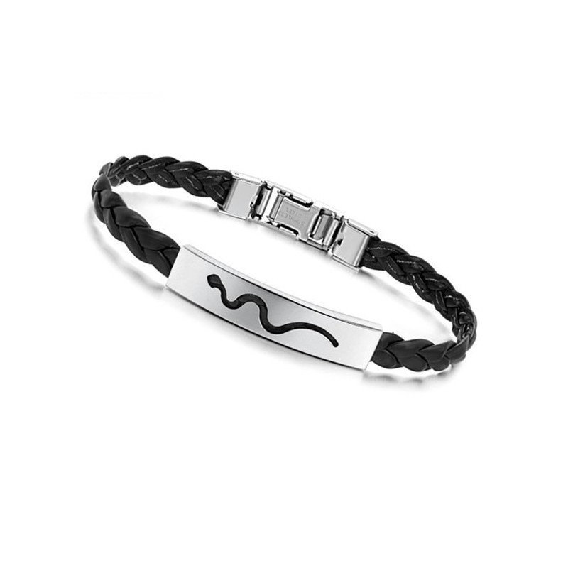 Betrouwbare Reputatie Vrouwelijke Titanium Leren Armband Betrouwbare Reputatie Vrouwelijke Titanium Leren Armband