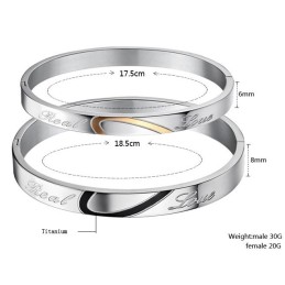 Betrouwbare Kwaliteit Sweetheart Titanium Armband Voor Geliefden