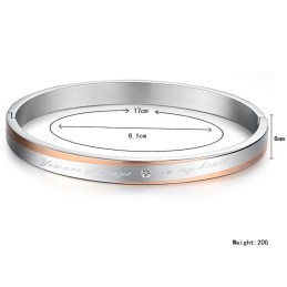 Stabiele Titanium Armband Van Hoge Kwaliteit Voor Geliefden Met Strass