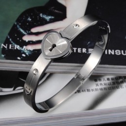 Hoogwaardige Titanium Armband In Slotvorm Voor Geliefden