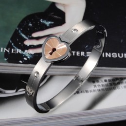 Hoogwaardige Titanium Armband In Slotvorm Voor Geliefden