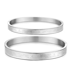 Eenvoudig Te Gebruiken Stervormige Titanium Armband Voor Geliefden