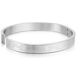 Eenvoudig Te Gebruiken Stervormige Titanium Armband Voor Geliefden