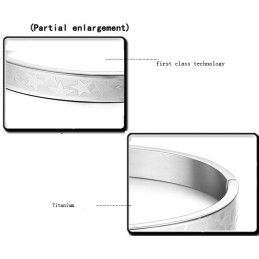 Eenvoudig Te Gebruiken Stervormige Titanium Armband Voor Geliefden