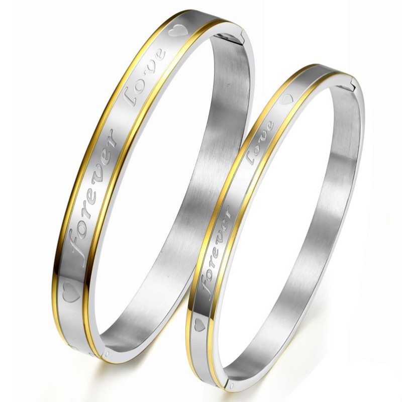 Stabiele Kwaliteit Forever Love Titanium Armband Voor Geliefden Stabiele Kwaliteit Forever Love Titanium Armband Voor Geliefden