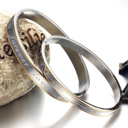Stabiele Kwaliteit Forever Love Titanium Armband Voor Geliefden