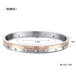 Compleet In Specificaties Titanium Bangle Voor Geliefden