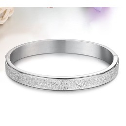 Stabiele Kwaliteit Scrub Titanium Bangle Voor Geliefden