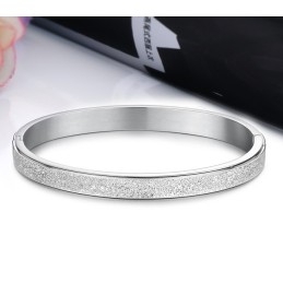 Stabiele Kwaliteit Scrub Titanium Bangle Voor Geliefden
