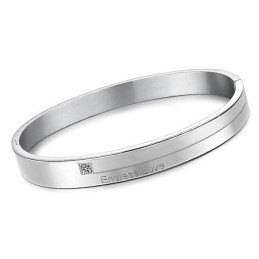 Uitstekende Kwaliteit Beknopte Titanium Armband Voor Geliefden Met Strass