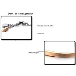 Betrouwbare Kwaliteit Vrouwelijke Slotvorm Titanium Armband