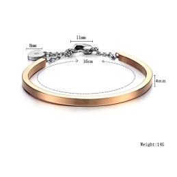 Betrouwbare Kwaliteit Vrouwelijke Slotvorm Titanium Armband