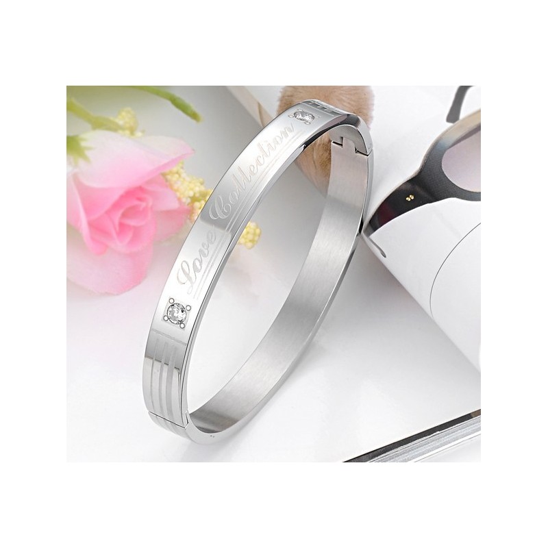 Kwaliteit En Kwantiteit Gegarandeerde Titanium Armband Voor Geliefden Met Strass Kwaliteit En Kwantiteit Gegarandeerde Titanium Armband Voor Geliefden Met Strass