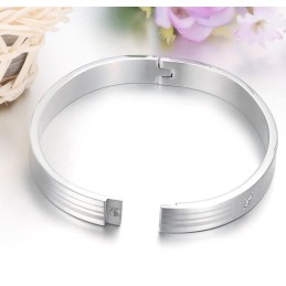 Kwaliteit En Kwantiteit Gegarandeerde Titanium Armband Voor Geliefden Met Strass