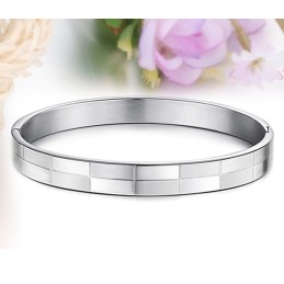 Breed Scala Aan Raster Titanium Armbanden Voor Geliefden