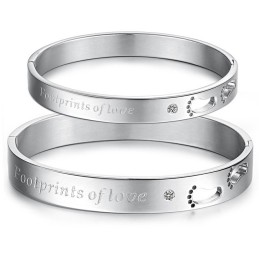 Titanium Armband Van Uitstekende Kwaliteit Voor Geliefden Met Strass