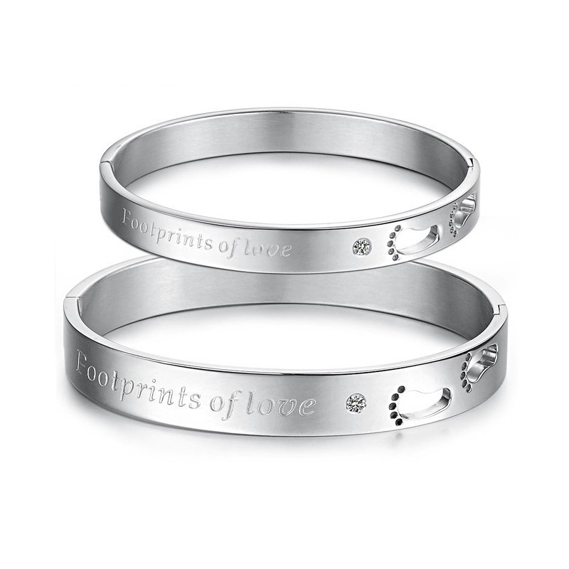 Titanium Armband Van Uitstekende Kwaliteit Voor Geliefden Met Strass