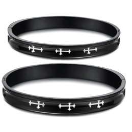 Duurzame, In Gebruik Zijnde Kruistitanium Armband Voor Geliefden