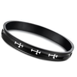 Duurzame, In Gebruik Zijnde Kruistitanium Armband Voor Geliefden