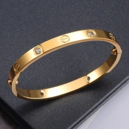 Betrouwbare Kwaliteit Vrouwelijke Titanium Armband Met Strass